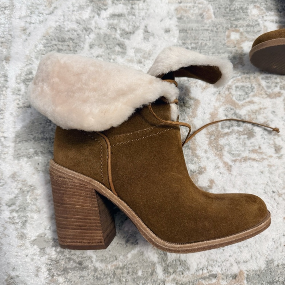 UGG Jerene Chestnut Heeled Booties (Size 8.5) - Picture 5 of 8